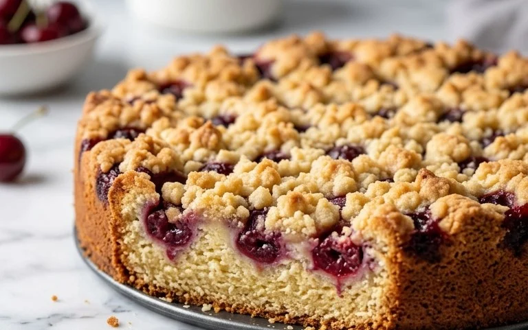 Kirsch Extract-Streusel-Kuchen: Einfaches & leckeres Rezept