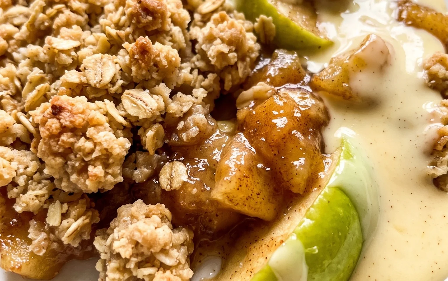 Apple Crumble - knuspriges Dessert mit Apfel